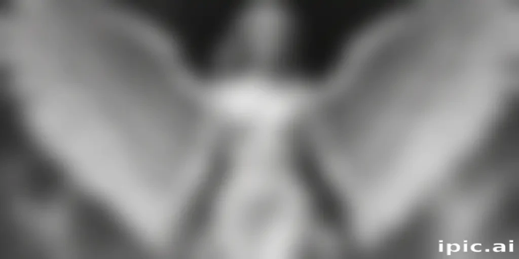 black and white angel drawings