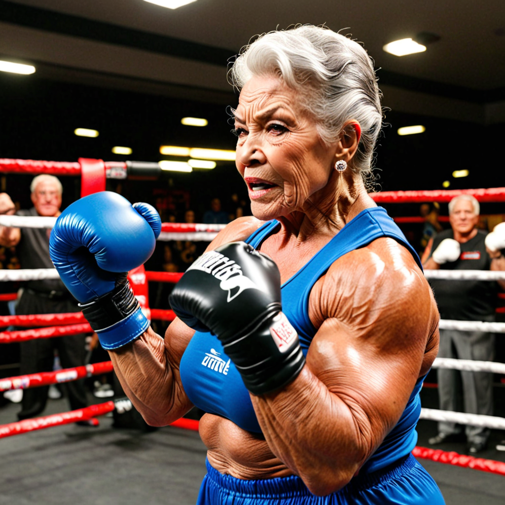Free Ai Image Generator - High Quality and 100% Unique Images -  —  lean very big ripped veiny muscular mean face elderly bodybuilder woman  flexing gigantic biceps flexing abs