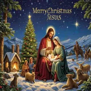 merry christmas jesus images
