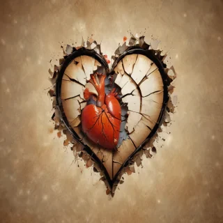 broken heart background
