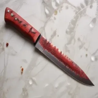bloody knife aesthetic