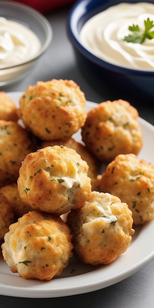 red lobster sausage balls with cream cheese