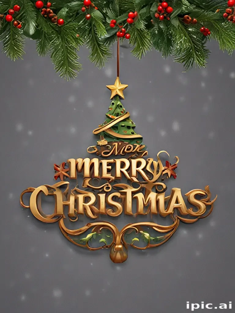 text merry christmas png
