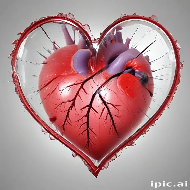 transparent broken heart