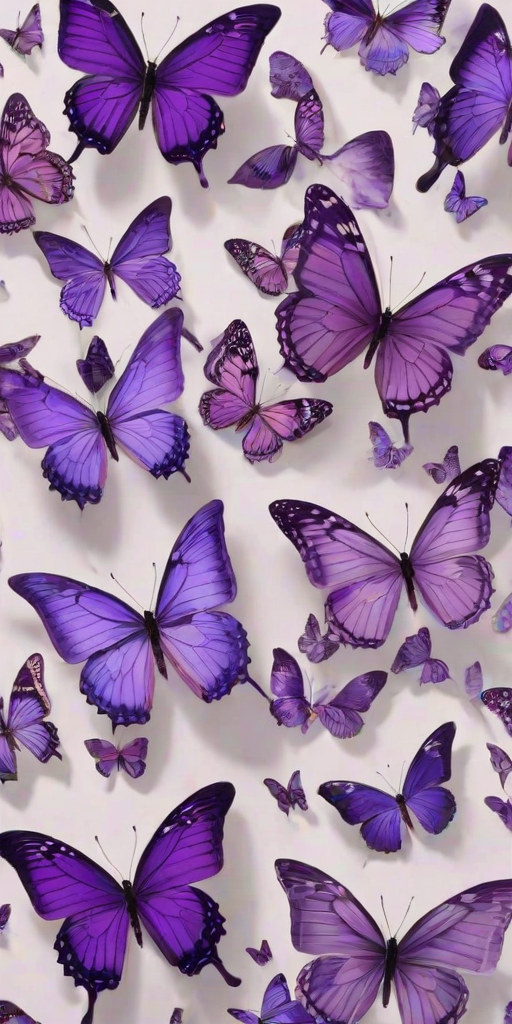purple butterflies
