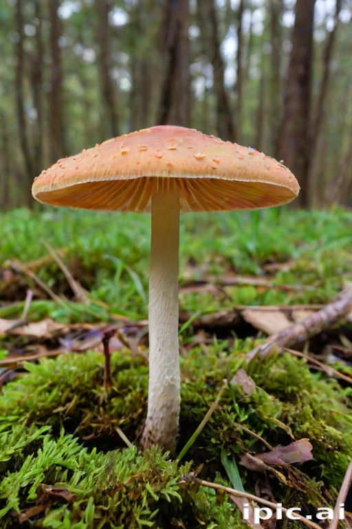 thin stemmed mushroom