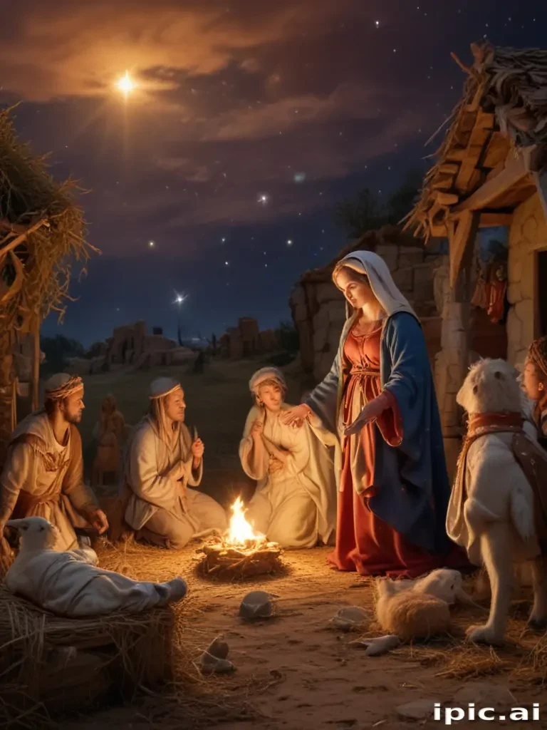 free nativity scene background images