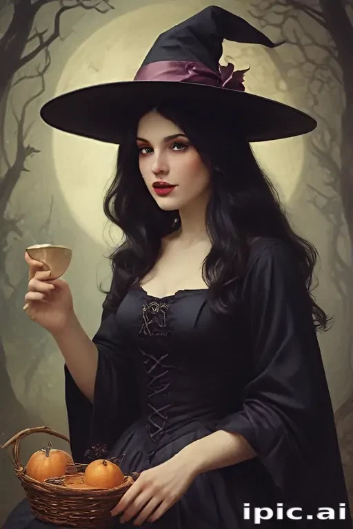 vintage witch art