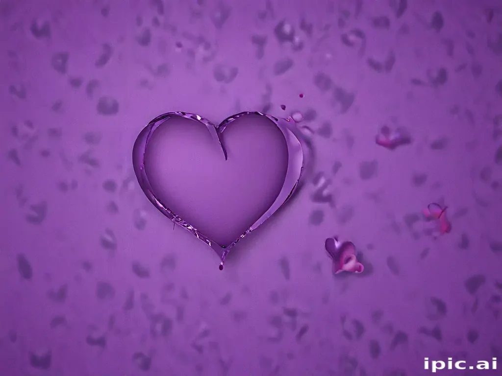 purple wallpaper heart