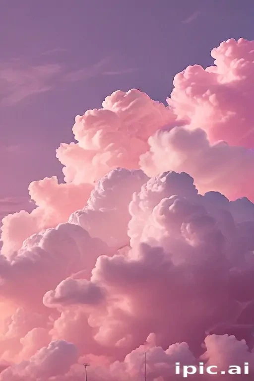 aesthetic pink clouds