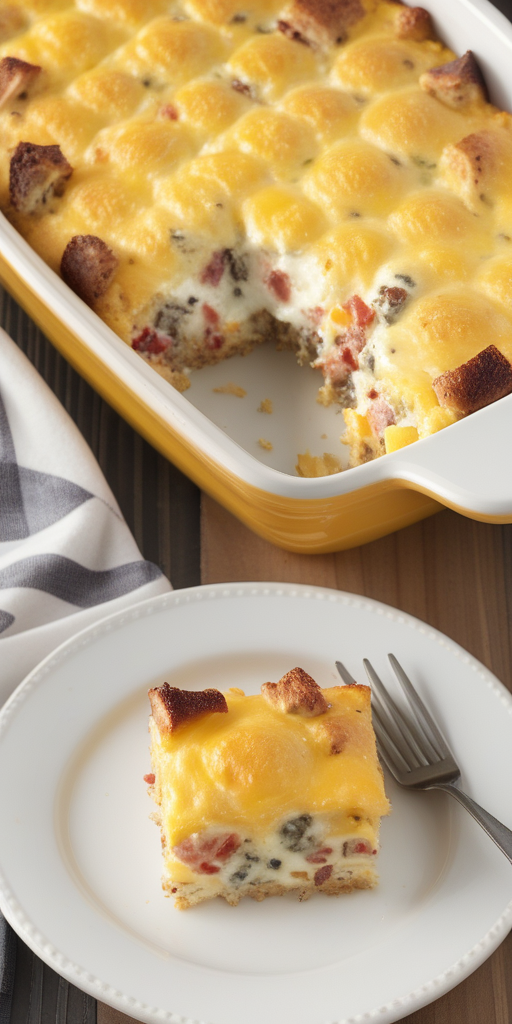 breakfast casserole with cream cheese