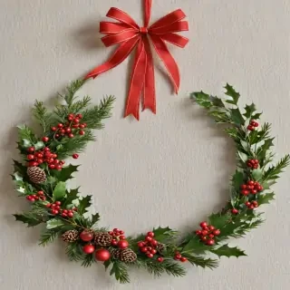 christmas wreath transparent