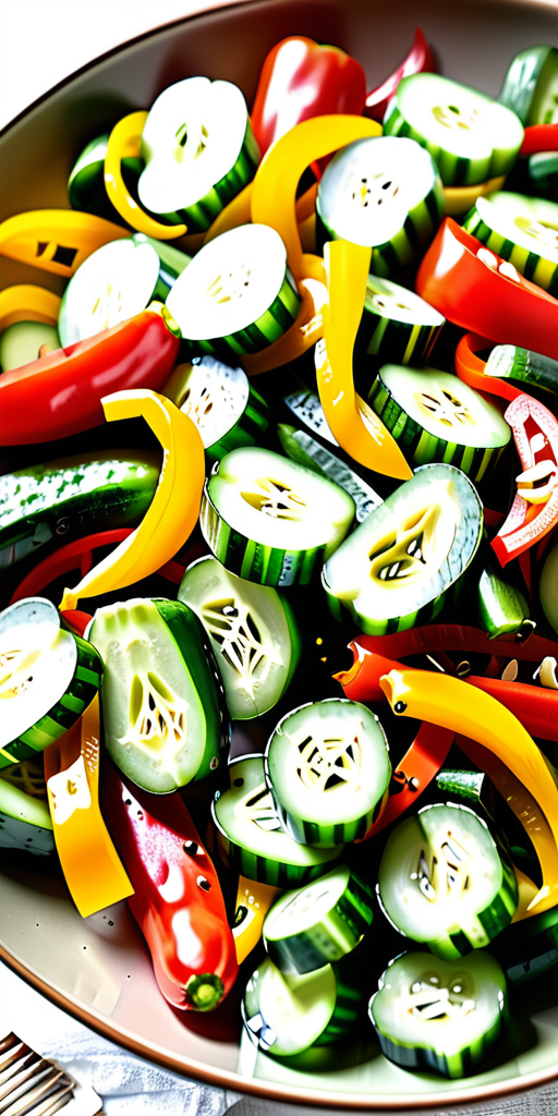 cucumber and bell pepper salad