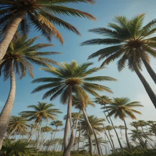 palm trees background