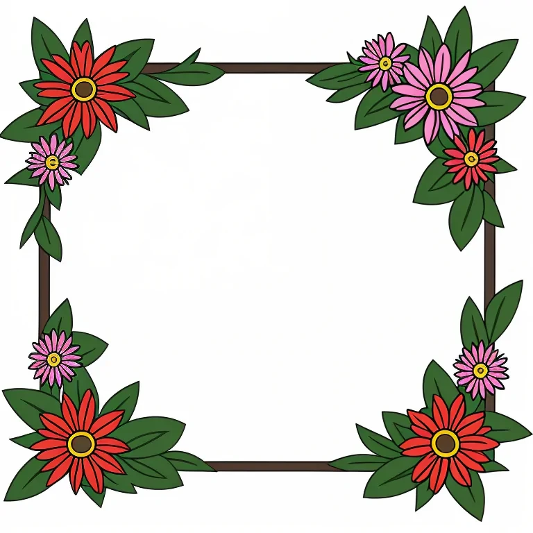 clipart borders flowers