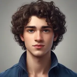 popular male cartoon characters with curly hair