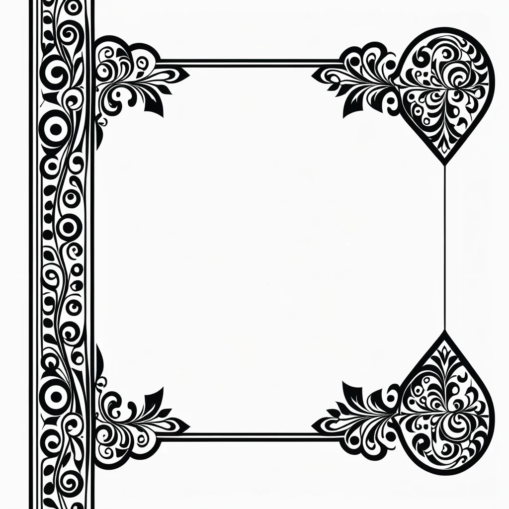border line design