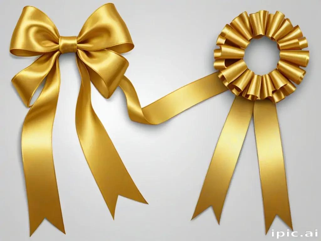 gold ribbon png