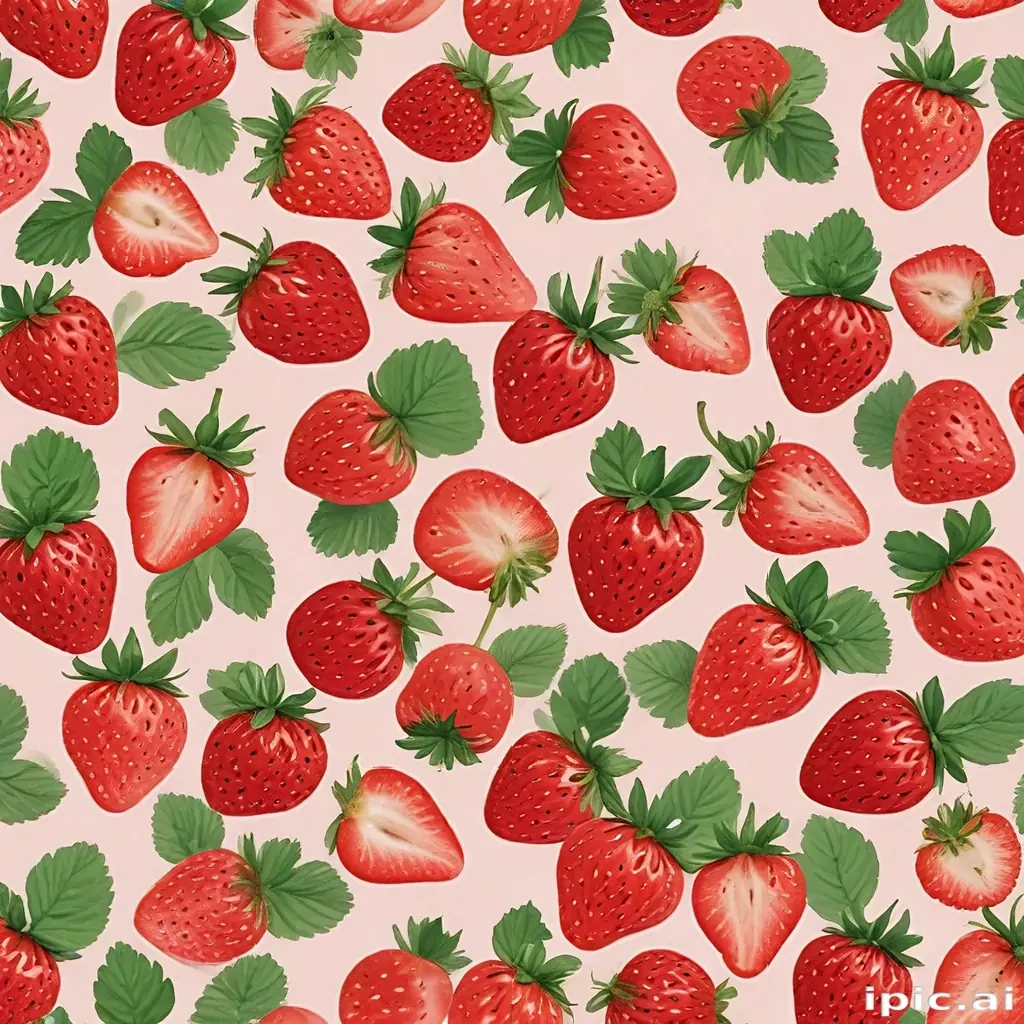 aesthetic strawberry wallpaper