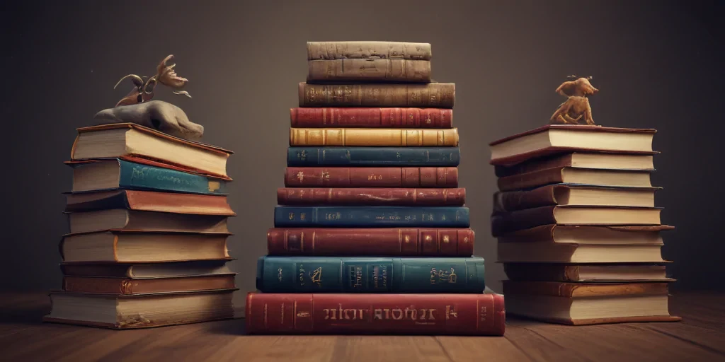 books stacked png