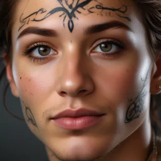 face tattoo png