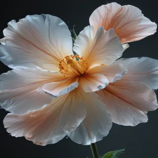 transparent flower outline