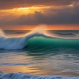 waves transparent