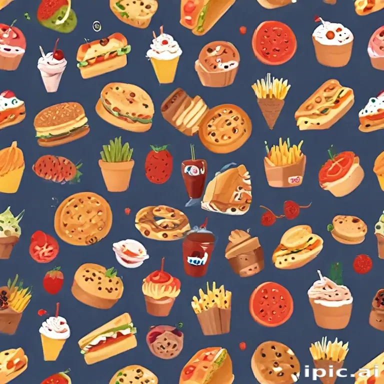 animated food