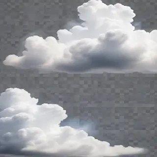 clouds with transparent background