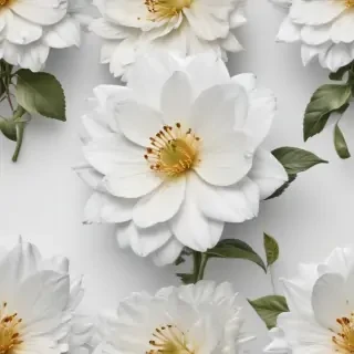 flower white bg