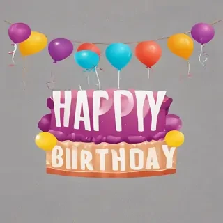 happy birthday banner png