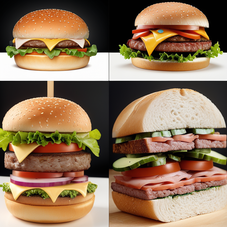 difference between burger and sandwich