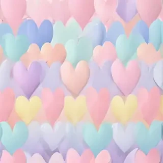 pastel heart background