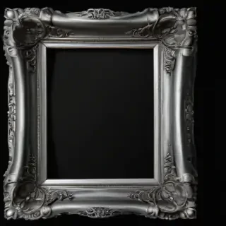 silver picture frame png