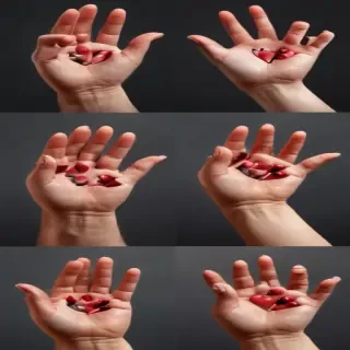hand heart clipart