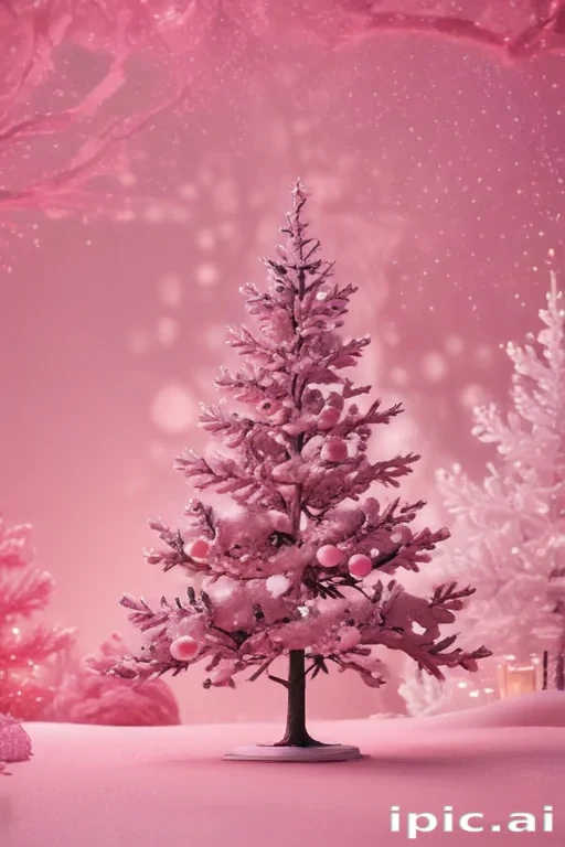 pink christmas aesthetic wallpaper