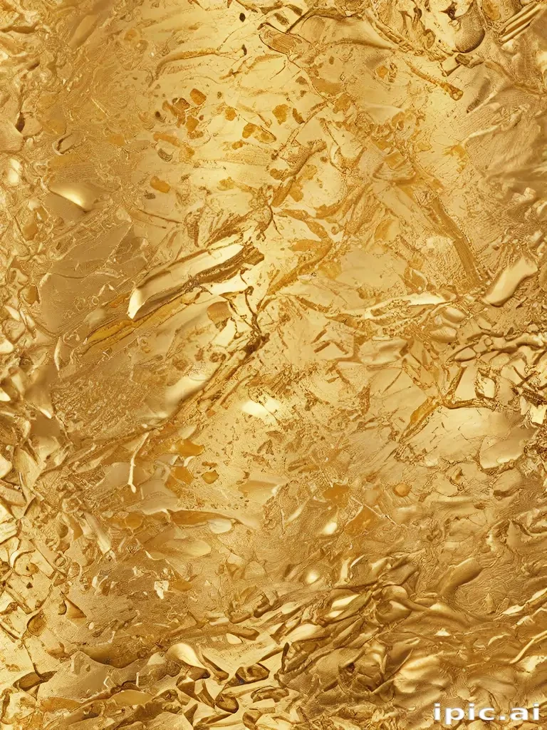 Spring Gold Texture Glistening Golden Texture with Abstract Patterns and Reflective ...