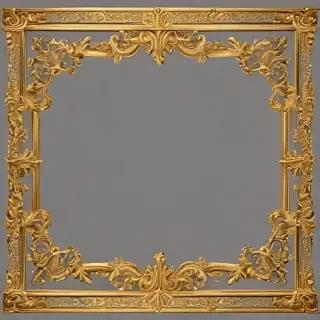 transparent background gold border