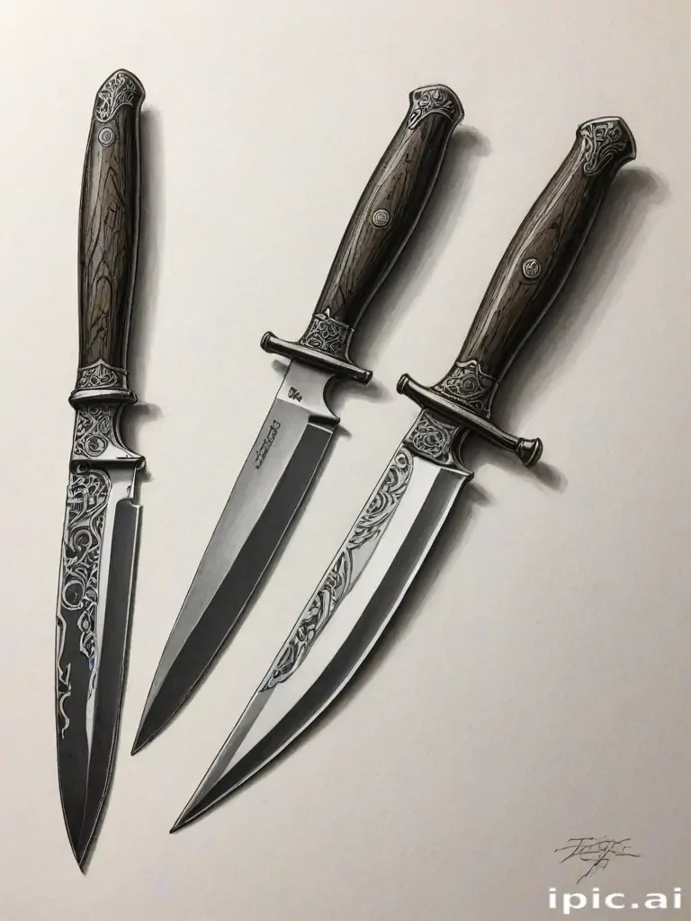 knife drawings