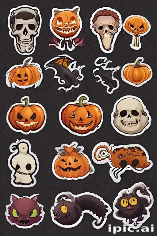 halloween stickers png