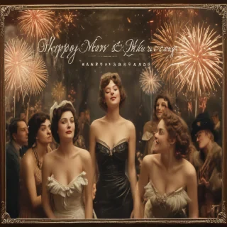 vintage new years images