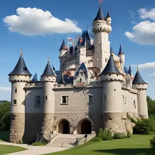 cartoon of castle