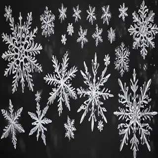 png snowflakes