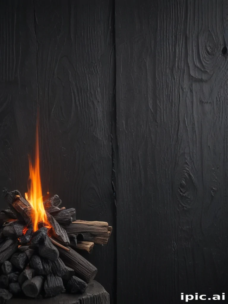 black wood background