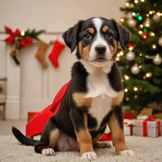 christmas dog photos