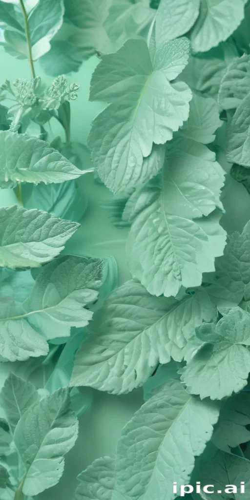 mint green background