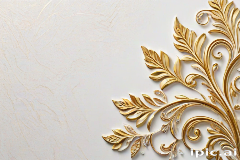white & gold background