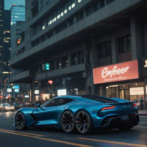 cinematic film still snake, A futuristic car, rendered in lush digital art, showcases a sleek, aerodynamic design with curved lines and sharp angles, evoking a sense of high-speed velocity. The metallic  body glimmers in the light, accentuated by neon  accents that pulse with an otherworldly energy. The wheels, a mesmerizing blend of chrome and carbon fiber, appear to rotate in mid-air, as if defying gravity. Against a backdrop of deep, electric blue, the car seems to embody the essence of innovation and progress, transporting the viewer to a world of tomorrow. ImgFixerPre0.3 <lora:more_details:1> . shallow depth of field, vignette, highly detailed, high budget, bokeh, cinemascope, moody, epic, gorgeous, film grain, grainy
