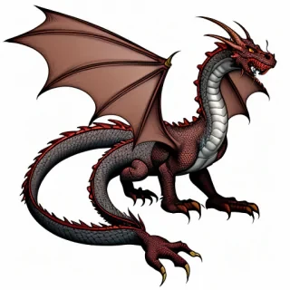 cartoon drawing of a dragon