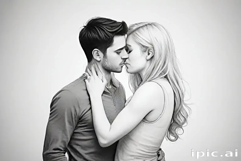 couples drawing poses